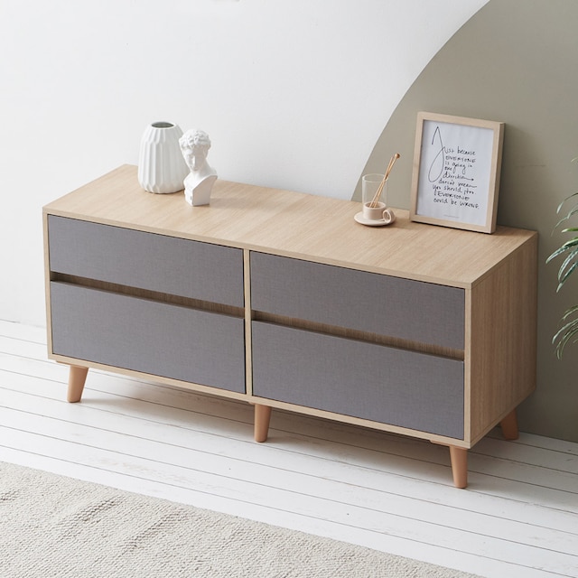 케이컴퍼니 이음 2단 수납 거실장 1200