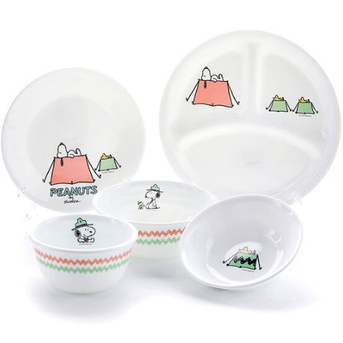 스누피캠핑 1인 한국형 삼절세트 5P