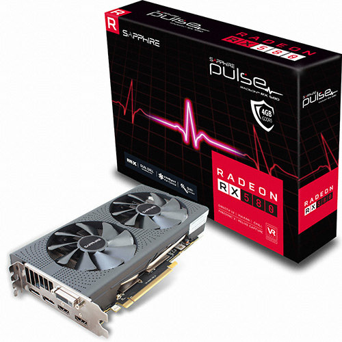 SAPPHIRE 라데온 RX 580 PULSE OC D5 4GB Dual-X