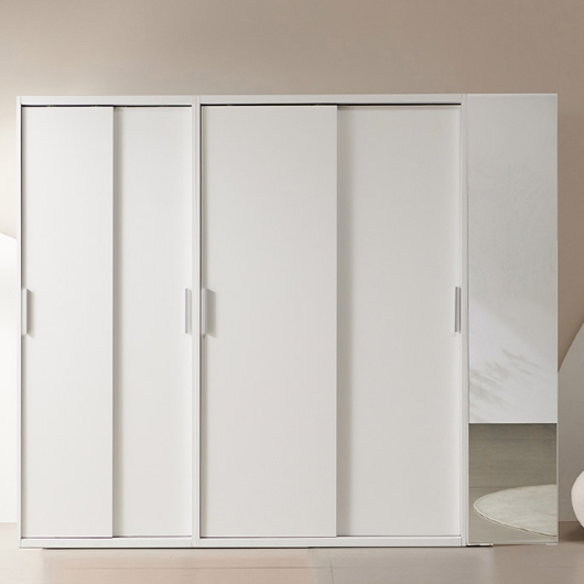 이즈 아밀리 측면거울 슬라이딩 옷장세트 2400