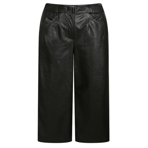 바바패션 더아이잗 와이드핏 에코 레더 팬츠 IN3A0SL06-JJ_JJ