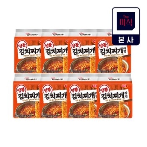 하림 양푼 김치찌개 라면 112g (32개)_이미지