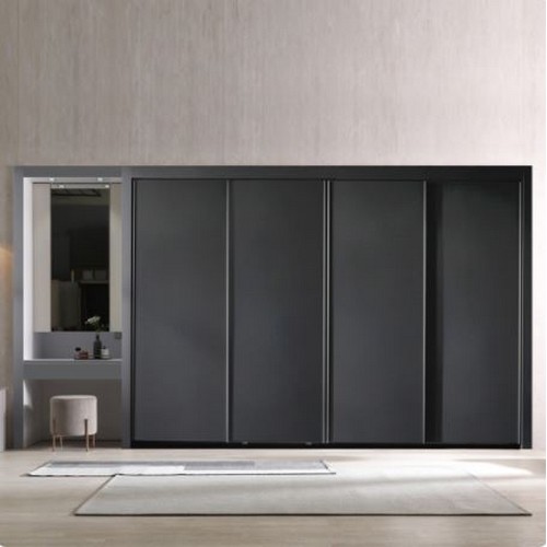 장인가구 단테 모던 슬라이딩 붙박이장+파우더장 (300cm)_이미지