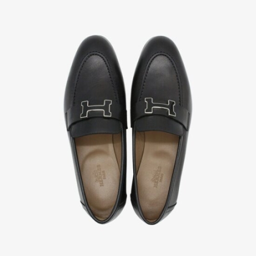 에르메스 파리스 로퍼 블랙 래커드 은장 블랙 37 H222066Z 02 H2_이미지