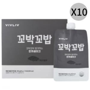 비브리브 꼬박꼬밥 흑임자 40g (70개)