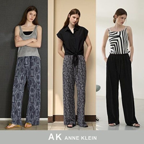 AK앤클라인 여성 플리츠팬츠 3종세트
