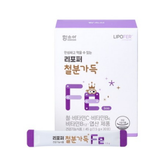 함소아제약 리포퍼 철분가득 30포 (1개)_이미지