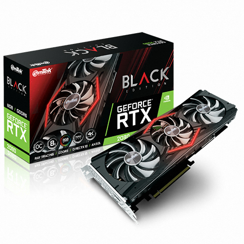 이엠텍 지포스 RTX 2080 BLACK EDITION OC D6 8GB