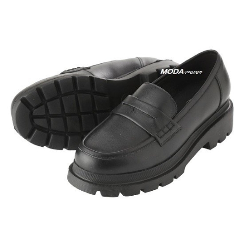 엘칸토 국민 쿠션UP 더비 몰드 여성로퍼 1WD18XG 240 블랙