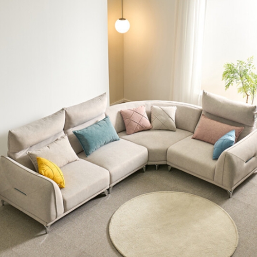 파로마 모노 폴린 코너 아쿠아텍스 패브릭 소파 5인용