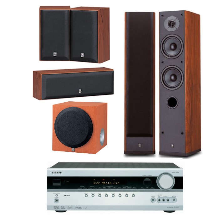 야마하 NS-8900 5.1채널 + 온쿄 AV리시버 (TX-SR307, YST-SW012)