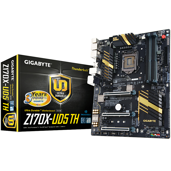 GIGABYTE GA-Z170X-UD5 TH 듀러블 썬더볼트 피씨디렉트_이미지