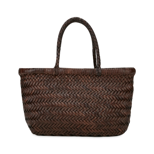 8809 DARK BROWN 미니 플랫 고라 토트백 다크브라운