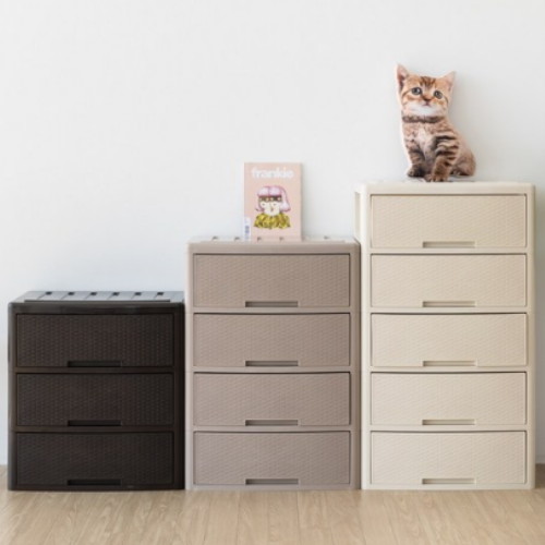 라이프플러스 베이비 라탄 5단 서랍장