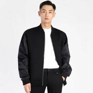 남자 겨울 빅사이즈 노카라 네오 잠바 항공 점퍼 JK0299 블랙 XL  옷자락 남자 겨울 빅사이즈 노카라 네오 잠바 항공..