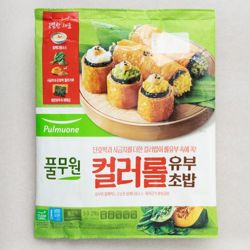 풀무원 컬러롤 유부초밥 278g 1개