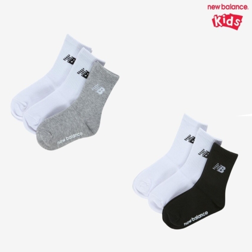 뉴발란스 키즈 3PCS 에센셜 장목 양말 NK8EGS203U