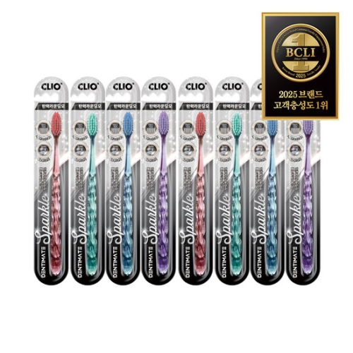 크리오 덴티메이트 스파클 탄력케어 칫솔 (8개)_이미지