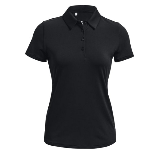 언더아머 UA 플레이오프 폴로 1377335 (001, 블랙)_이미지