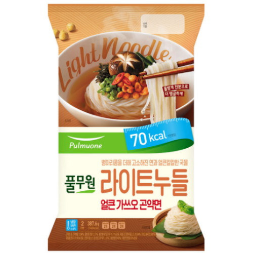 풀무원 라이트누들 얼큰 가쓰오 곤약면 2인분 387.6g (1개)