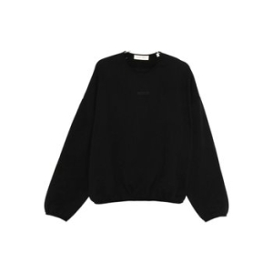 피어오브갓 피어 오브 갓 에센셜 오버사이즈 크루넥 스웨트셔츠 192SP256540F JETBLACK T_이미지