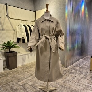 Ab.f.z 벨티드 박시 면 트렌치 코트 AOZ5QR07G_이미지