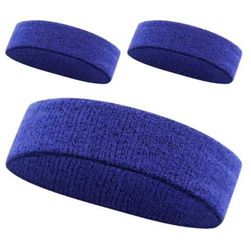 이그니스 스포츠 헤어밴드 3개 (블루)_이미지