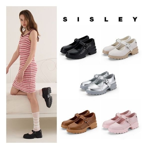 SISLEY 천연 양가죽 메리 제인