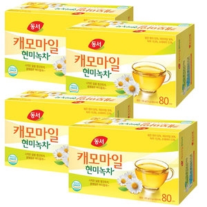 동서식품 캐모마일 현미녹차 80티백 (4개)