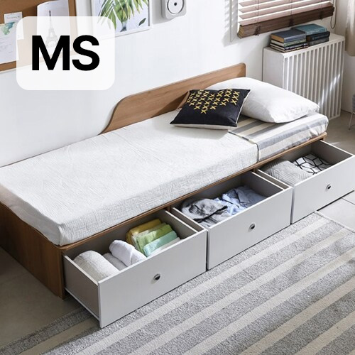 동서가구 피콜로 빅서랍 데이베드 침대 MS (견면)_이미지