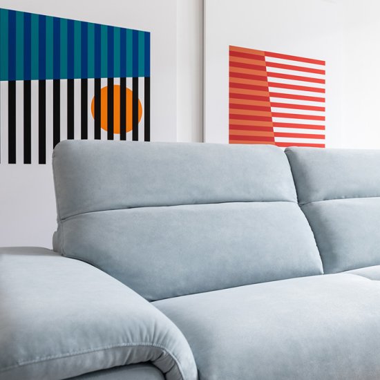 에싸 플로이드 헤드기능 카시미라 패브릭 소파 3.5인용 (스툴포함)_이미지