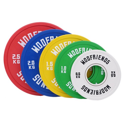 와드프렌즈 경량 저중량 바벨 역기 원판 플레이트 세트 (2kg)