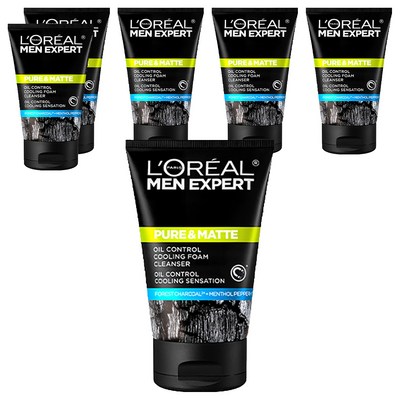 로레알파리 퓨어 앤 매트 오크 차콜 아이시 이펙트 폼 100ml (6개)_이미지