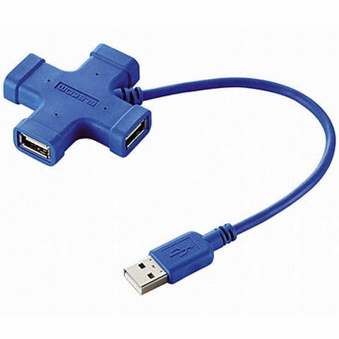 엘레컴 4포트 USB 2.0 허브 (U2H-CR4B)_이미지