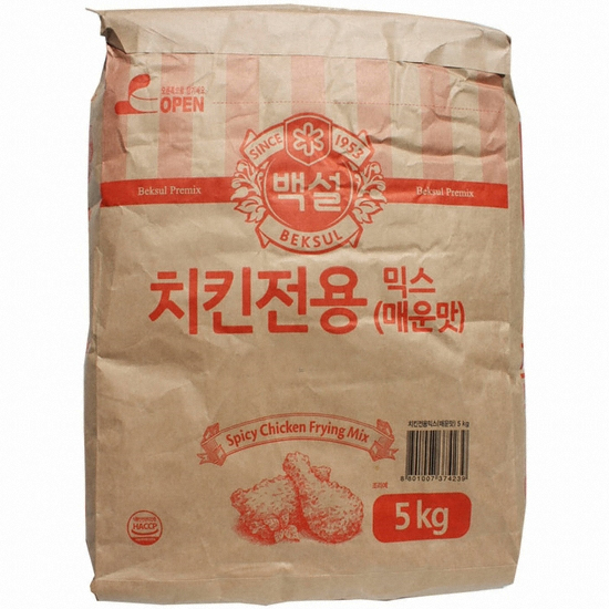 백설 치킨전용믹스 매운맛 5kg (1개)_이미지