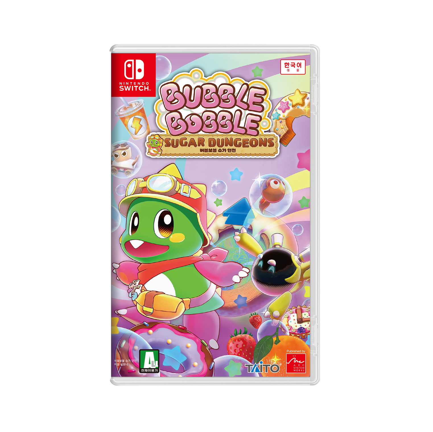 버블보블 슈가 던전 한글판 SWITCH, 패키지칩_이미지