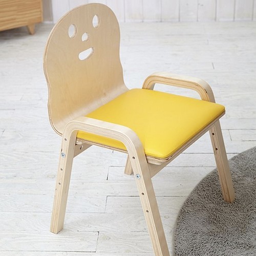 디홀릭 토리 신형 쿠션 4단계 높이조절 원목 의자_이미지