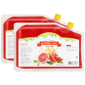 주피터 자몽 시럽 리필형 1kg 2개세트