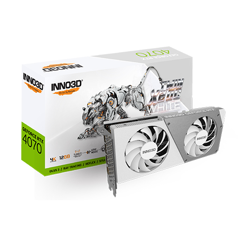 INNO3D 지포스 RTX 4070 OC D6X 12GB TWIN X2 WHITE