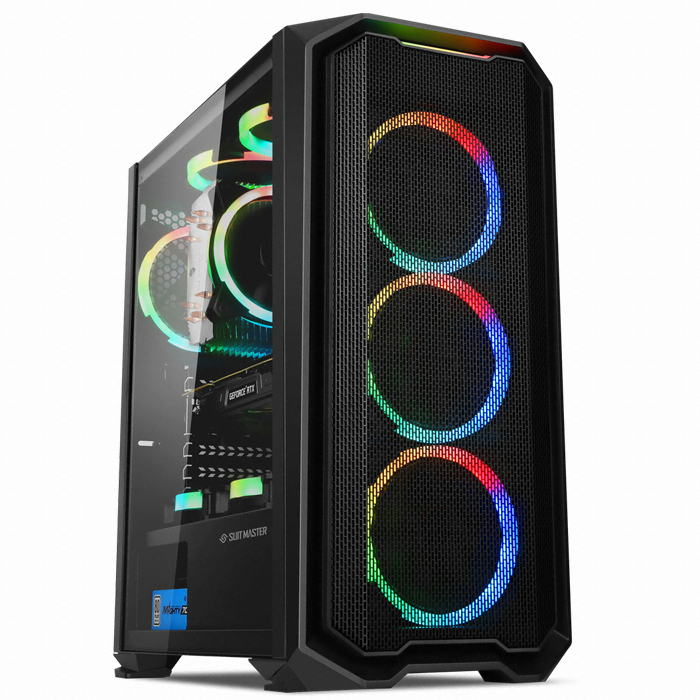 앱코 SUITMASTER 340S 레베카 강화유리 스펙트럼 HALO (블랙)_이미지