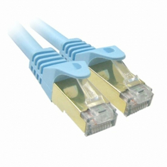 라인업시스템 LANSTAR CAT.7 SSTP 화이트블루 다이렉트 랜케이블 (LS-7SSTPD-7MB, 7m)_이미지
