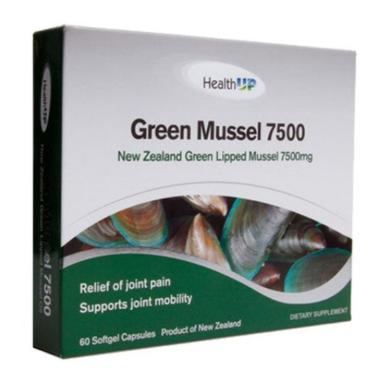 헬스업 초록입홍합 7500 60캡슐 (해외) (4개)_이미지