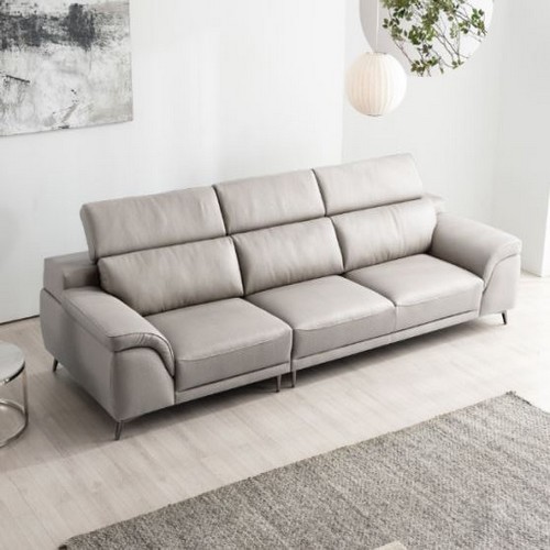 BIF보루네오 디에르 제리스 천연통가죽 소파 3.5인용 (스툴별도)