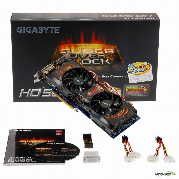 GIGABYTE 라데온 HD 5870 UDV Super Over Edition D5 1GB_이미지