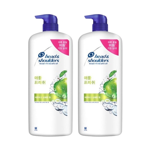 헤드앤숄더 애플 프레쉬 샴푸 1200ml (2개)_이미지