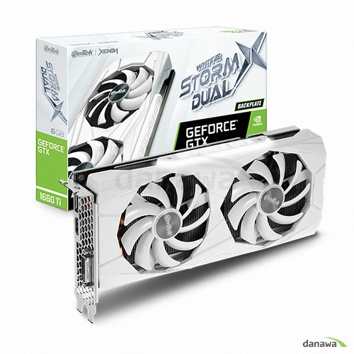 이엠텍 XENON 지포스 GTX 1660 Ti STORM X Dual D6 6GB WHITE