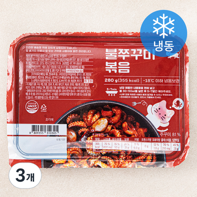 주현푸드 쿠캣 쭈꾸미볶음 280g (3개)_이미지