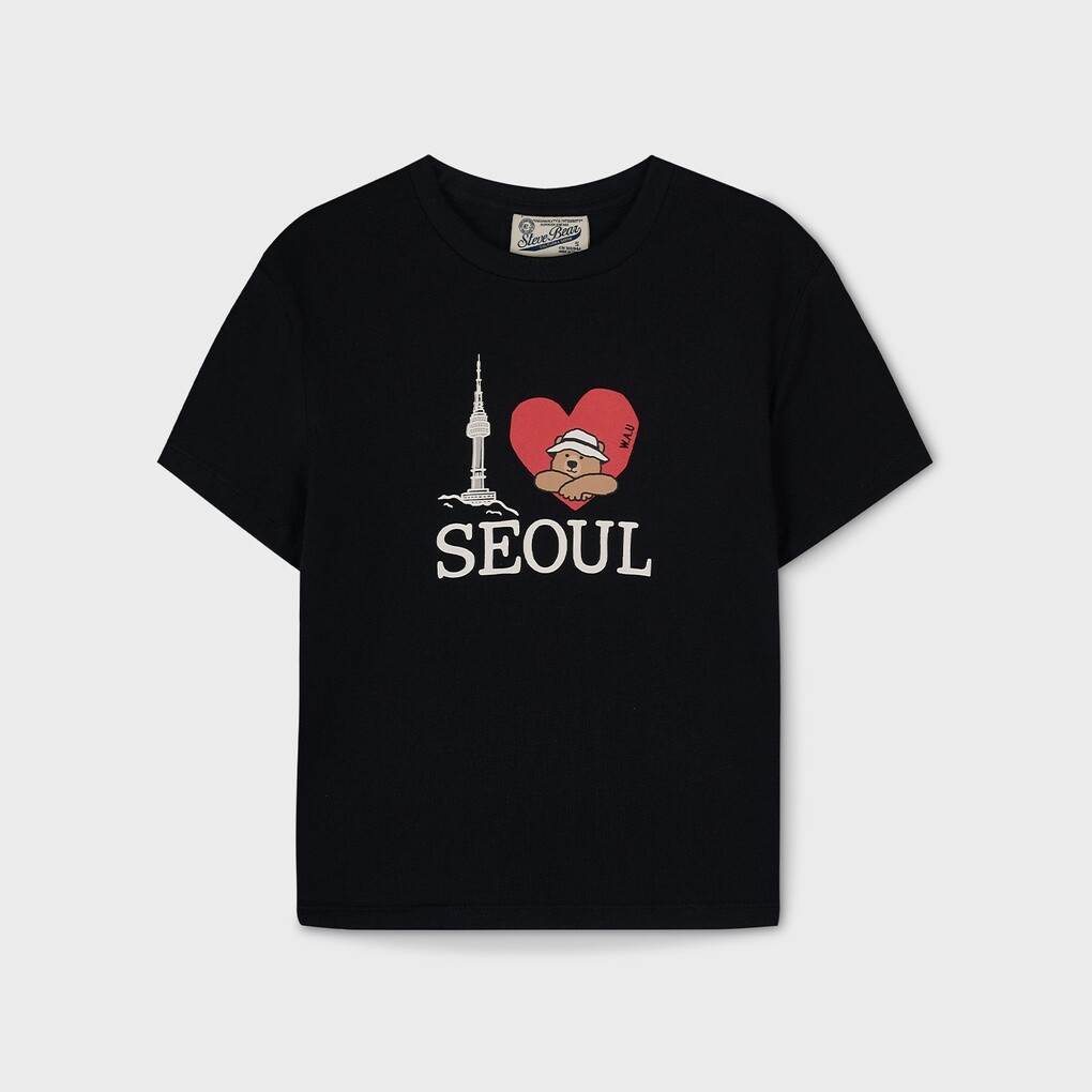후아유 SEOUL EDITION 러브 스티브 반팔 티셔츠 / WHRPG2313F