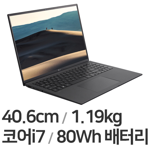LG전자 2021 그램16 16ZD90P-GX7SK (SSD 256GB)_이미지