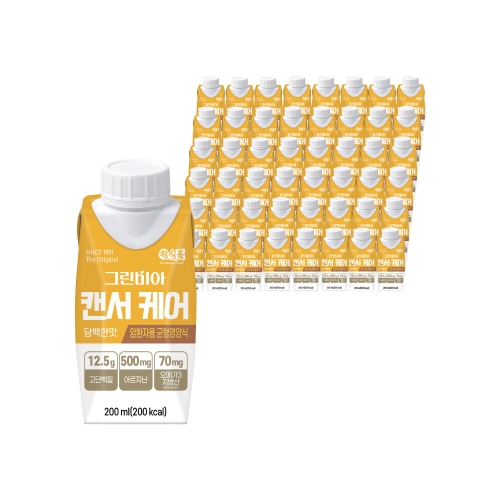 정식품 그린비아 캔서 케어 담백한맛 암환자용 균형영양식 200ml (48개)_이미지